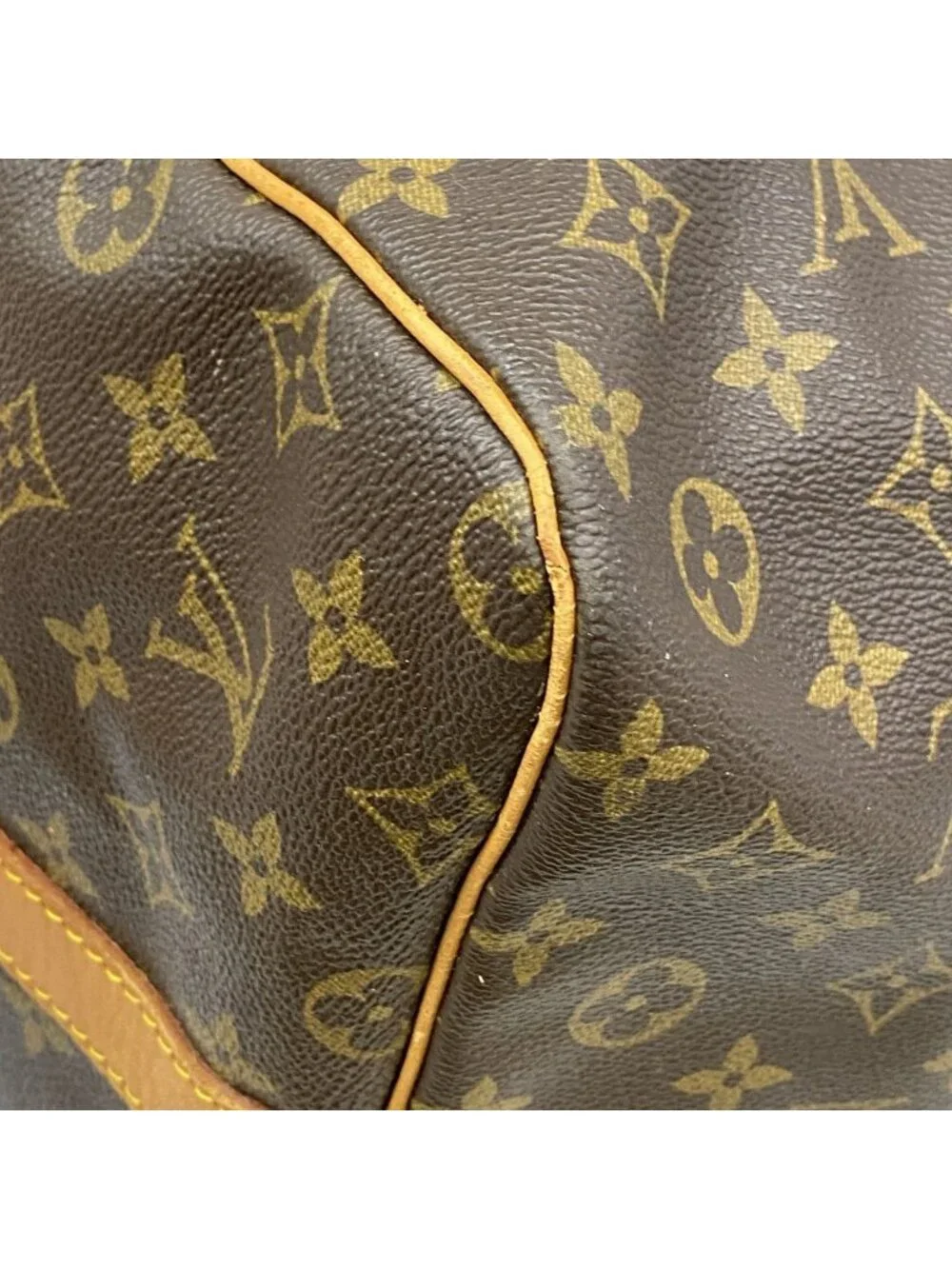 Louis Vuitton Boston Bag Monogram Keepall Bandouliere 60 Brown